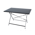 Mesa rectangular plegable de metal de 110 * 70 cm